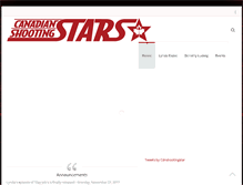 Tablet Screenshot of canadianshootingstars.com